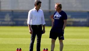 Jens Todt und Markus Gisdol hielten im vergangenen Jahr des HSV die Klasse