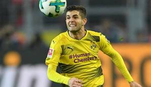 Christian Pulisic mit dem Ball für den BVB