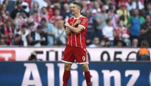 1. Robert Lewandowski (Bayern München): 83,6 Minuten braucht der Pole für ein Tor. Jeder dritte Schuss sitzt. Zieht viele Fouls und sichert den Ball - auch gegen mehrere Gegenspieler