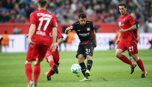 6. Kevin Volland (Bayer Leverkusen): Immer eine Herausforderung für seine Gegenspieler. Durch seine enge Ballführung und Dribbelstärke auch im Zentrum mit viel Durchschlagskraft und Übersicht. Stark: 38 Prozent seiner Schüsse sind drin