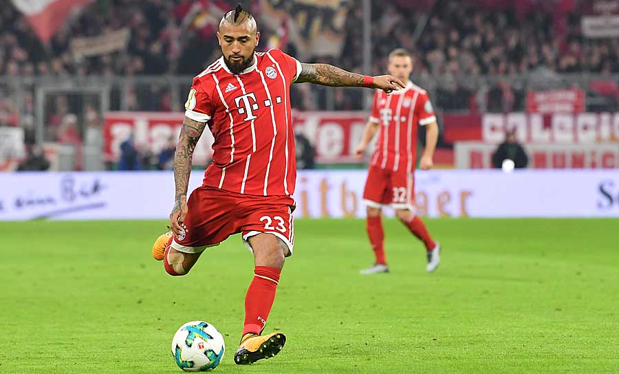 Platz 18: Arturo Vidal (FC Bayern): 23