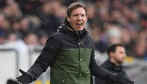 Julian Nagelsmann an der Seitenlinie der TSG 1899 Hoffenheim