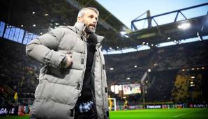 Bald in Dortmund zu Hause? Marco Rose beim Hinspiel der Europa League im Signal-Iduna-Park.