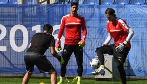 Ab der kommenden Saison wohl nicht nur bei der schweizer Nationalmannschaft Trainingspartner: Roman Bürki und Marwin Hitz.