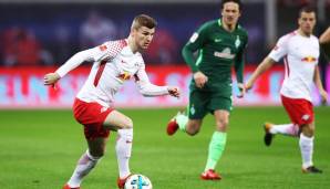 Platz 4: Timo Werner (RB Leipzig) - 35,03 km/h