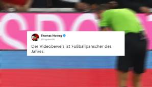 Hochwertiger Humor, den Videobeweis als "Fußballpanscher des Jahres" zu bezeichnen. Wer den Witz versteht, bekommt eine Kugel Schokoladeneis.