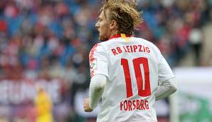 Emil Forsberg absolvierte die ersten beiden Bundesliga-Spiele der Leipziger über die volle Distanz.