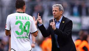 Granit Xhaka und Lucien Favre arbeiteten bei Borussia Mönchengladbach zusammen.