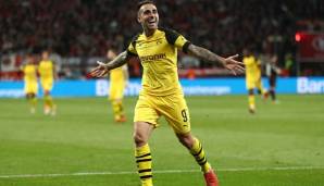 Paco Alcacer bejubelt seinen Treffer.