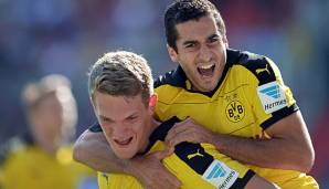 Matthias Ginter und Henrikh Mkhitaryan spielten gemeinsam beim BVB.