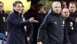 Das Spitzenspiel am Samstag ist auch ein Trainerduell: Niko Kovac (FC Bayern) trifft auf Lucien Favre (BVB).