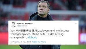 Stattdessen folgte ein erneut sehr harmloser und zahnloser Auftritt in der Allianz Arena. Von Männern - so diskutabel die Aussage von Zorc auch für einige war - keine Spur.