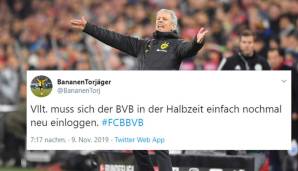 Zur Halbzeit war es das 22. Tor des Polen, das auch den ergebnistechnischen Unterschied zwischen dem FCB und dem BVB machte. Auf Twitter kursierten erste Tipps für den BVB, wie das Ruder noch herumzureißen ist.