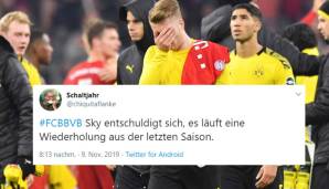 4:0 hieß es am Ende für die Bayern. Dass bei Sky Beschwerden eingingen, man zeige gerade eine Wiederholung statt des Live-Spiels, liegt da auf der Hand. 6 Spiele, 6 Niederlagen, 3:26 Tore. So lautet die BVB-Bilanz nun seit 2014 bei Ligaspielen in München.