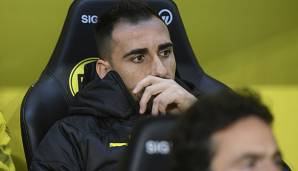 Paco Alcacer fehlte dem BVB in der Hinrunde häufig verletzt.