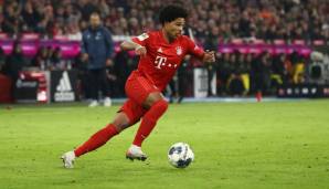 Platz 7: Serge Gnabry (879 Spielminuten) - Top-Speed: 33.20 km/h.