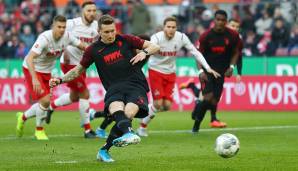 Platz 7: Andre Hahn (FC Augsburg) - Top-Speed: 35,10 km/h.