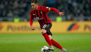 Platz 9: Christian Günter (SC Freiburg) - Top-Speed: 35,06 km/h.