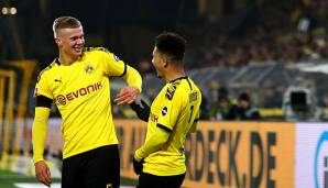 Erling Haaland und Jadon Sancho überragen derzeit beim BVB.