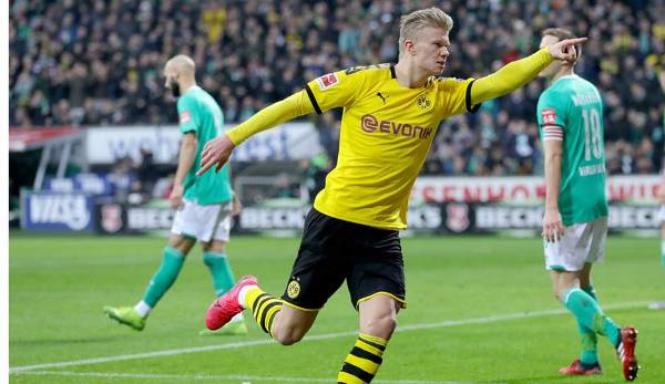 Erling Haaland traf in elf Spielen für den BVB zwölf Mal.