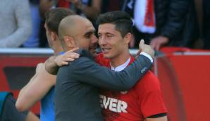 PLATZ 9 - ROBERT LEWANDOWSKI (Bayern München): 30 Tore in der Saison 2015/16. In seiner zweiten Saison im FCB-Trikot holte er sich die Kanone eindrucksvoll. Im letzten Jahr von Pep Guardiola reichte es natürlich auch zum Gewinn der Meisterschale.