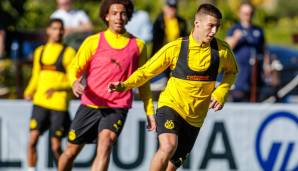 Tobias Raschl bei den BVB-Profis im Trainingslager in Marbella 2019.