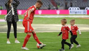 Joshua Kimmich kickte mit seinen Söhnen.