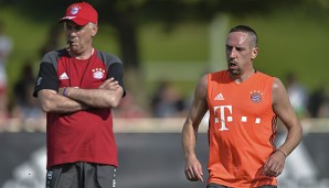 Carlo Ancelotti war mit Franck Riberys Verhalten auf dem Platz nicht zufrieden