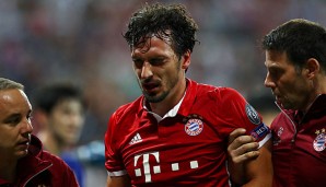 Mats Hummels musste in der zweiten Halbzeit ausgewechselt werden