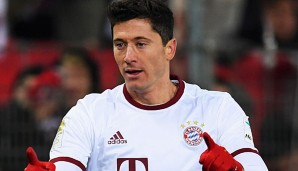 Robert Lewandowski durfte in Freiburg abermals jubeln