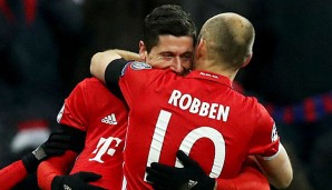 Lewandowski und Robben mussten sich erst aneinander gewöhnen