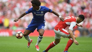 Willian ist zurzeit zufrieden bei Chelsea und gewann gerade erst die englische Meisterschaft