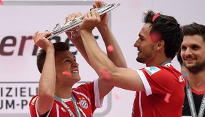 Mats Hummels und Joshua Kimmich durften bereits im vergangenen Jahr die Meisterschft feiern