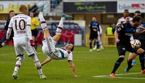 Im letzten Aufeinandertreffen setzte sich der FC Bayern in der Saison 2014/15 mit 6:0 in Paderborn durch.