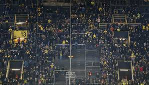 Einige BVB-Fans boykottierten das Montagsspiel gegen den FC Augsburg.