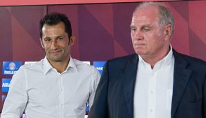 Hasan Salihamidzic (l.) wusste früh, dass Jupp Heynckes nicht umzustimmen ist.