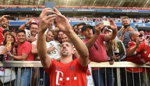 Ein Gebiet, auf dem Franck Ribery besonders bewandert ist. Die Jungs im Hintergrund hat's zumindest gefreut.