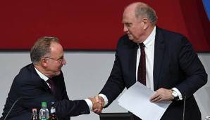 Hoeneß wünscht sich eine Vertragsverlängerung von Rummenigge.