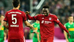 Alphonso Davies bei seinem Debüt für den FC Bayern im Telekom-Cup-Finale gegen Borussia Mönchengladbach.