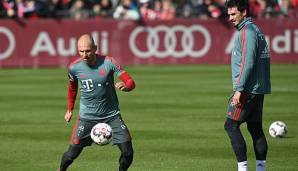 Arjen Robben bei seinem bis dato letzten Mannschaftstraining Anfang März.