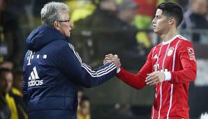 Jupp Heynckes schwärmte von James Rodriguez.