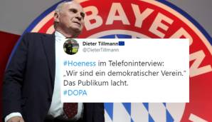 Hier wurde Hoeneß nicht zu 100 Prozent richtig zitiert. Der 67-Jährige sagte nämlich: "Wir sind ein ziemlich demokratischer Verein."