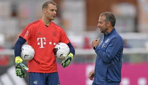 Flick und Neuer wollen nach der Meisterschaft und auch den DFB-Pokal gewinnen.