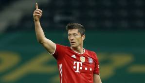 Robert Lewandowski verhalf dem FC Bayern mit seinen Toren maßgeblich zum Double-Gewinn.