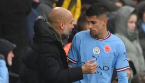 Pep Guardiola Joao Cancelo Manchester City 2022-23