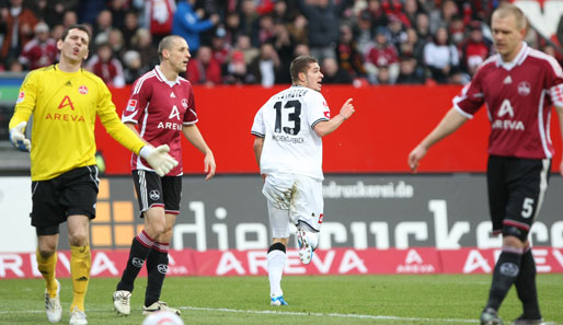 Neustädter brachte Gladbach nach einer Vorlage von Hanke in Führung