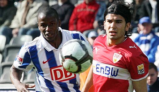 Der VfB (mit Tasci) siegte zuletzt im Olympiastadion gegen Ramos' Hertha mit 1:0