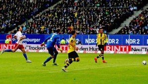 Zuschauer: Die HSV-Spieler mussten den BVB-Akteuren meistens den Vortritt lassen