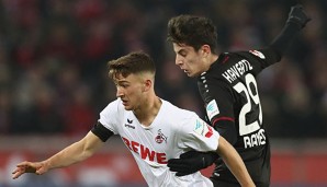 Salih Özcan (l.) und Kai Havertz im direkten Zweikampf