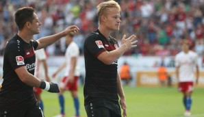 Joel Pohjanpalo erzielte gegen den HSV einen Hattrick